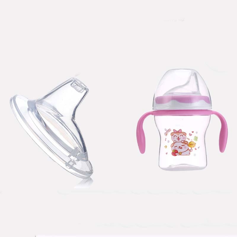 Safely Baby Water Milk Training Bottle Children Leak-proof Drinking Cups Baby Sippy Cup Feeding Drinking Handle Bottles 240ML